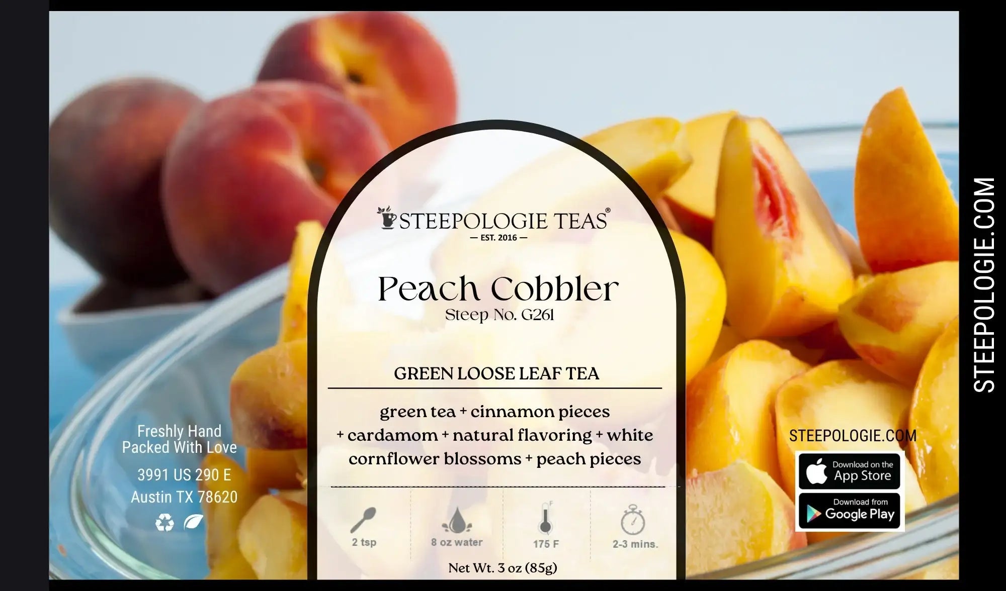Peach Cobbler Tea (Steep No. G261) - Steepologie