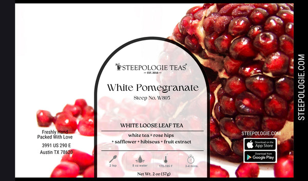 White Pomegranate Tea (Steep No. W805) - Steepologie