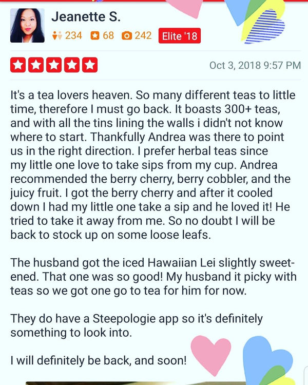 1st Review! - Steepologie