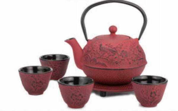 Cardinal Cast Iron Tea Pot 6-Piece Set - Steepologie