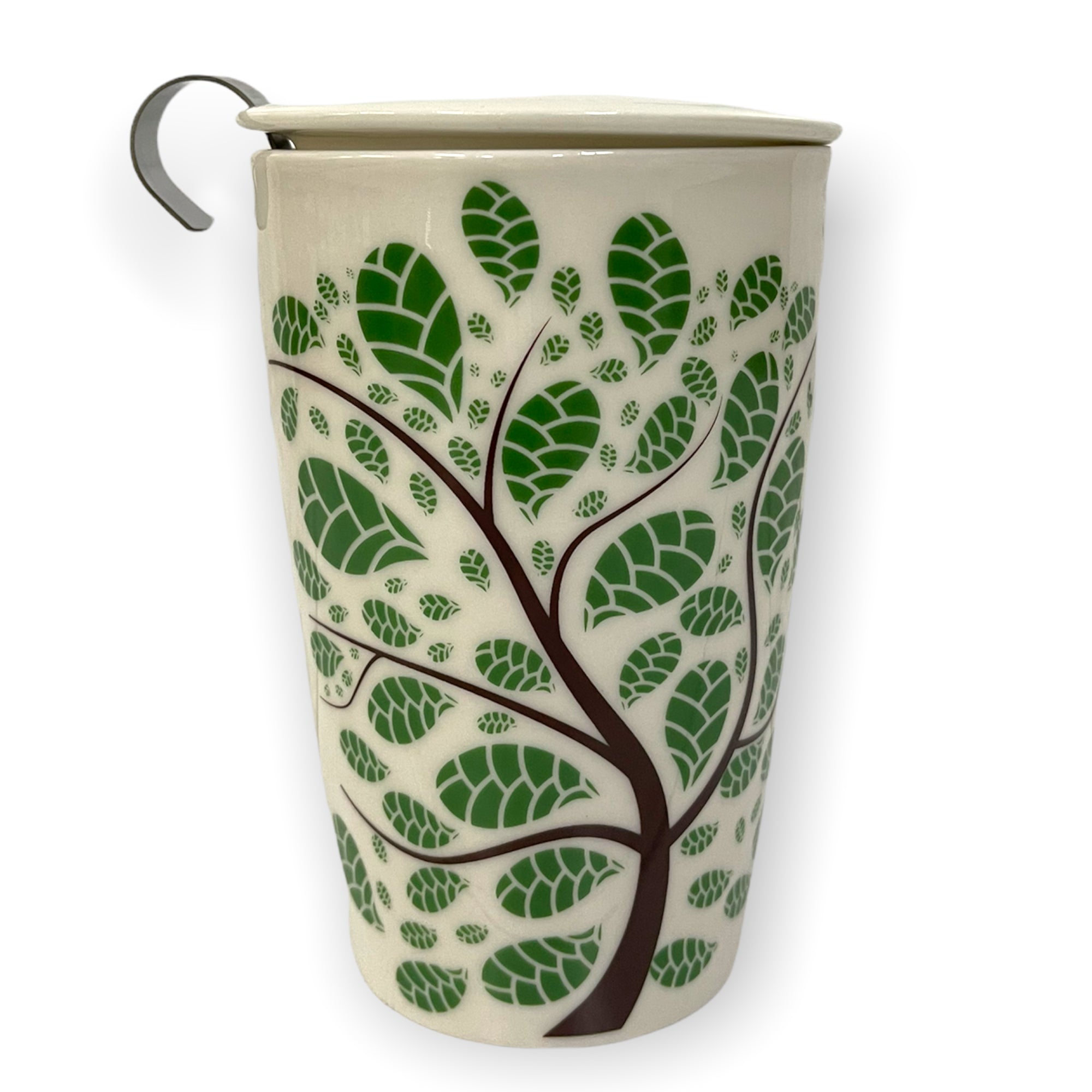 Ceramic Mug with Tea Infuser and Lid - Steepologie