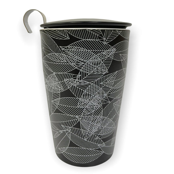 Ceramic Mug with Tea Infuser and Lid - Steepologie