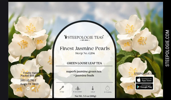 Finest Jasmine Pearls Tea (Steep No. G204) - Steepologie