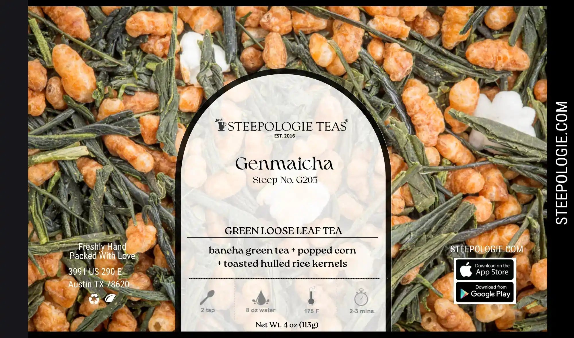 Genmaicha Tea (Steep No. G205) - Steepologie