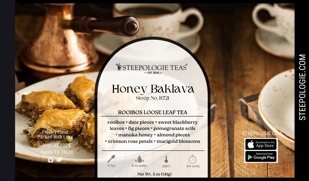 Honey Baklava Tea (Steep No. R721) - Steepologie