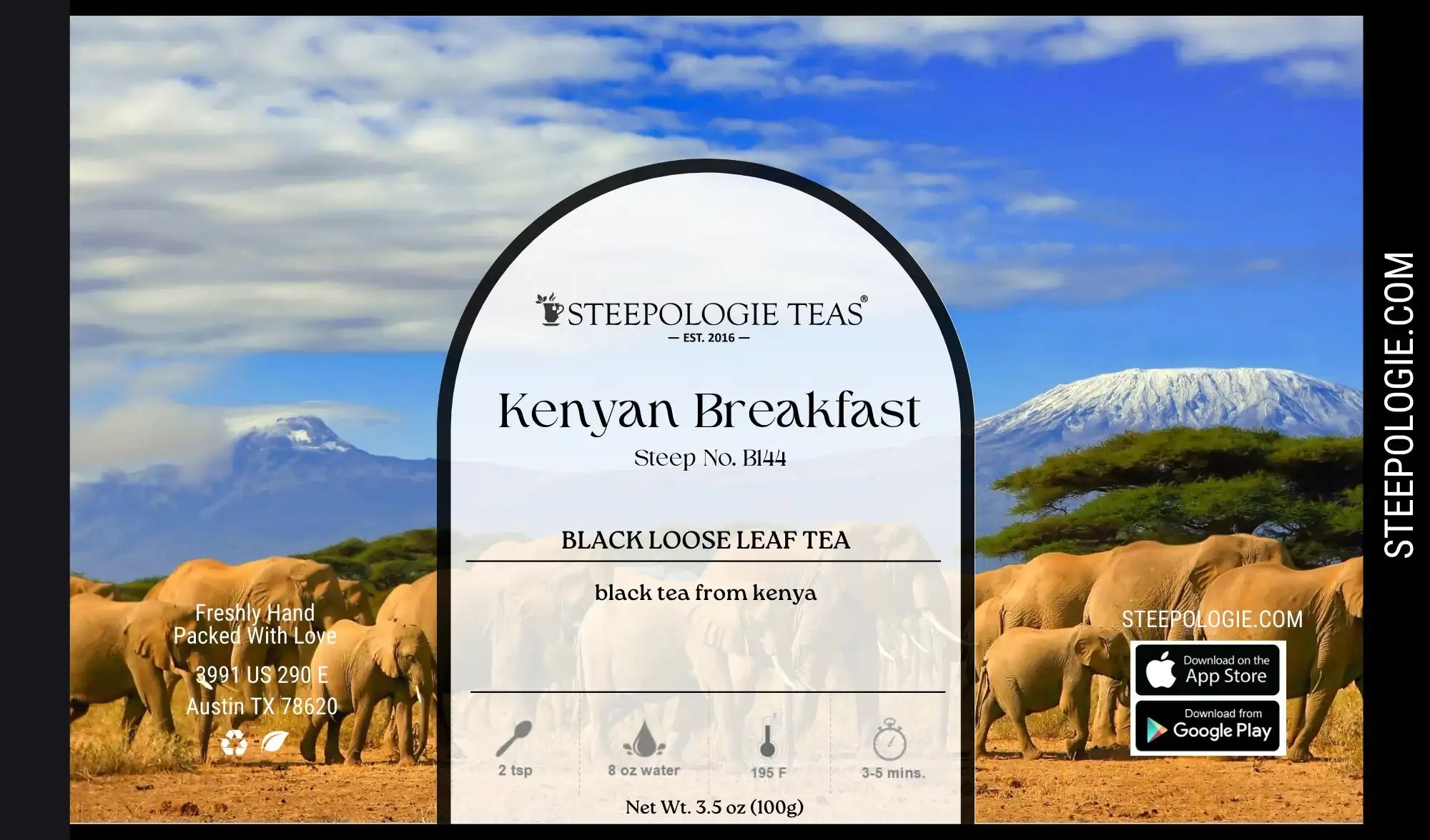 Kenyan Breakfast Tea (Steep No. B144) - Steepologie