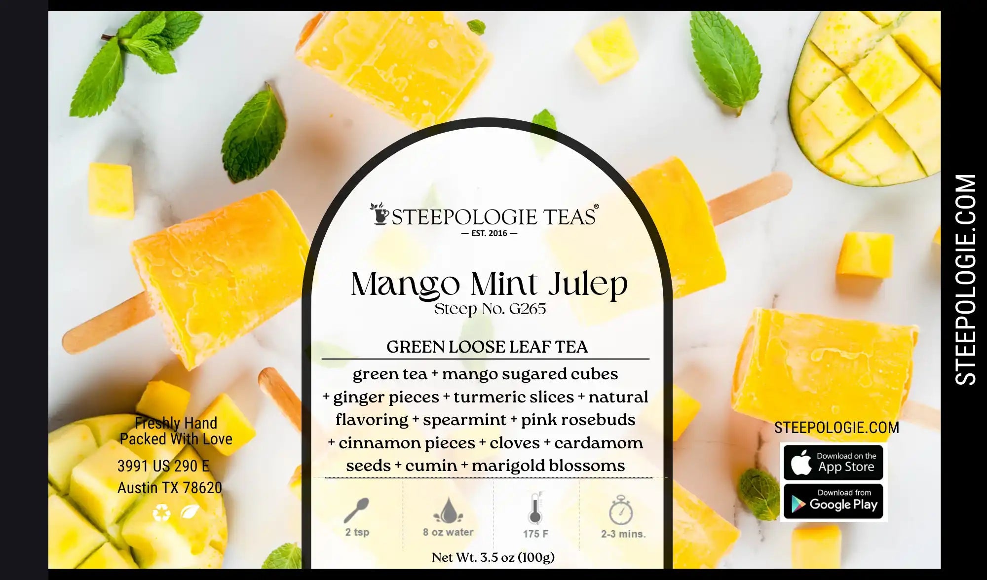 Mango Mint Julep Tea (Steep No. G265) - Steepologie