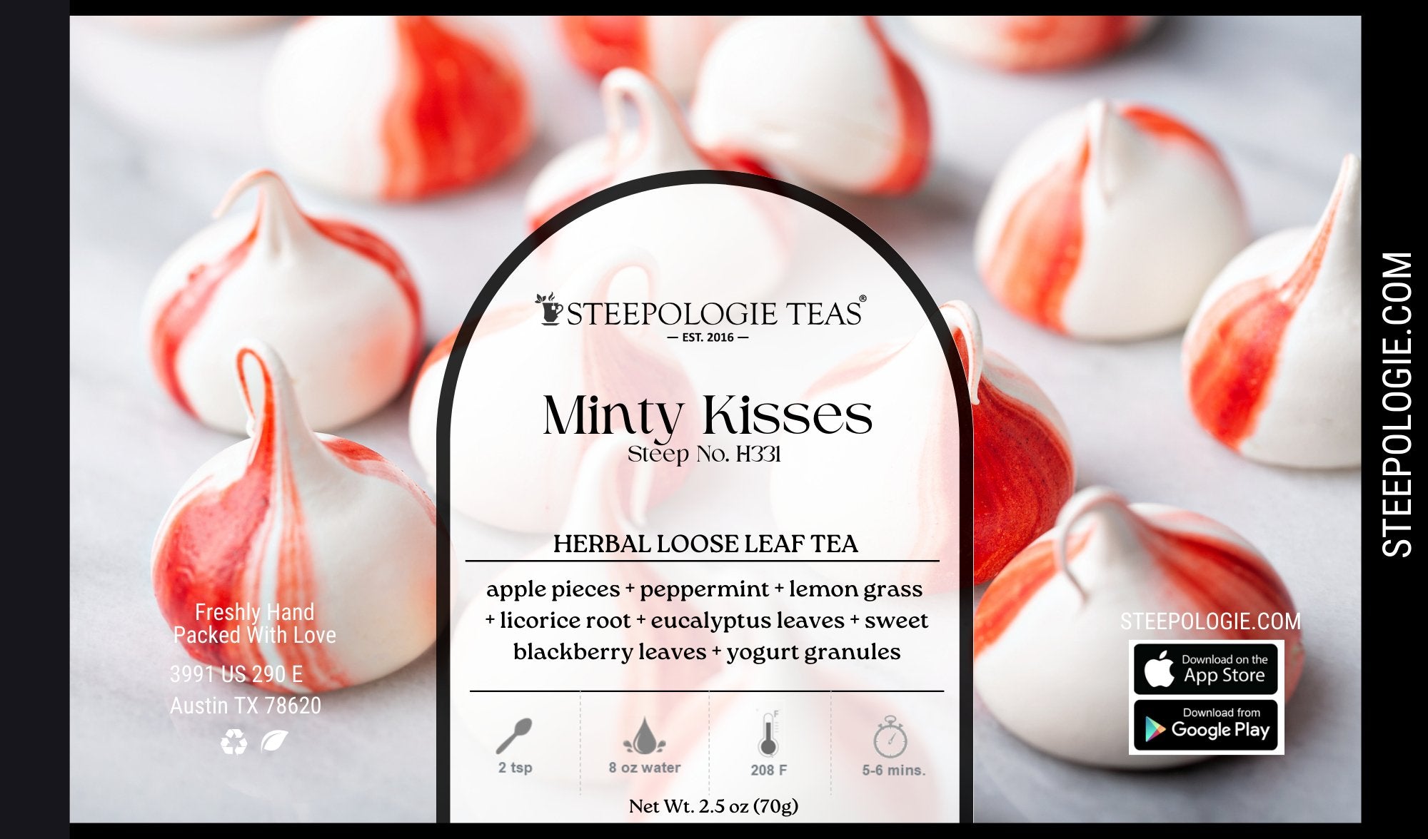 Minty Kisses Tea (Steep No. H331) - Steepologie