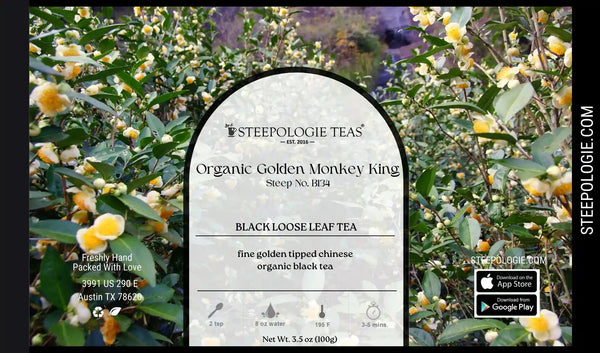 Organic Golden Monkey King Tea (Steep No. B134) - Steepologie
