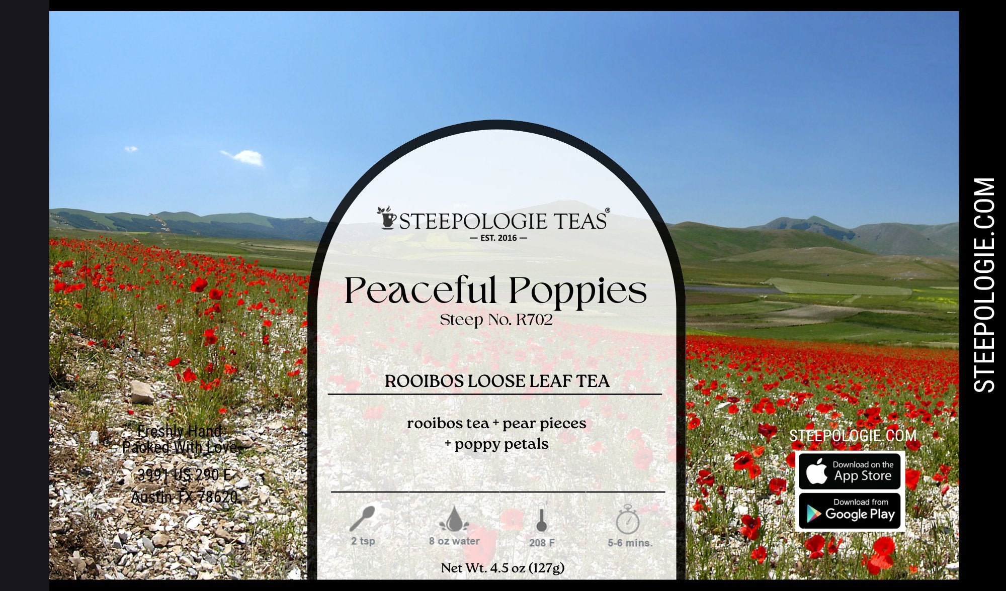 Peaceful Poppies Tea (Steep No. R702) - Steepologie