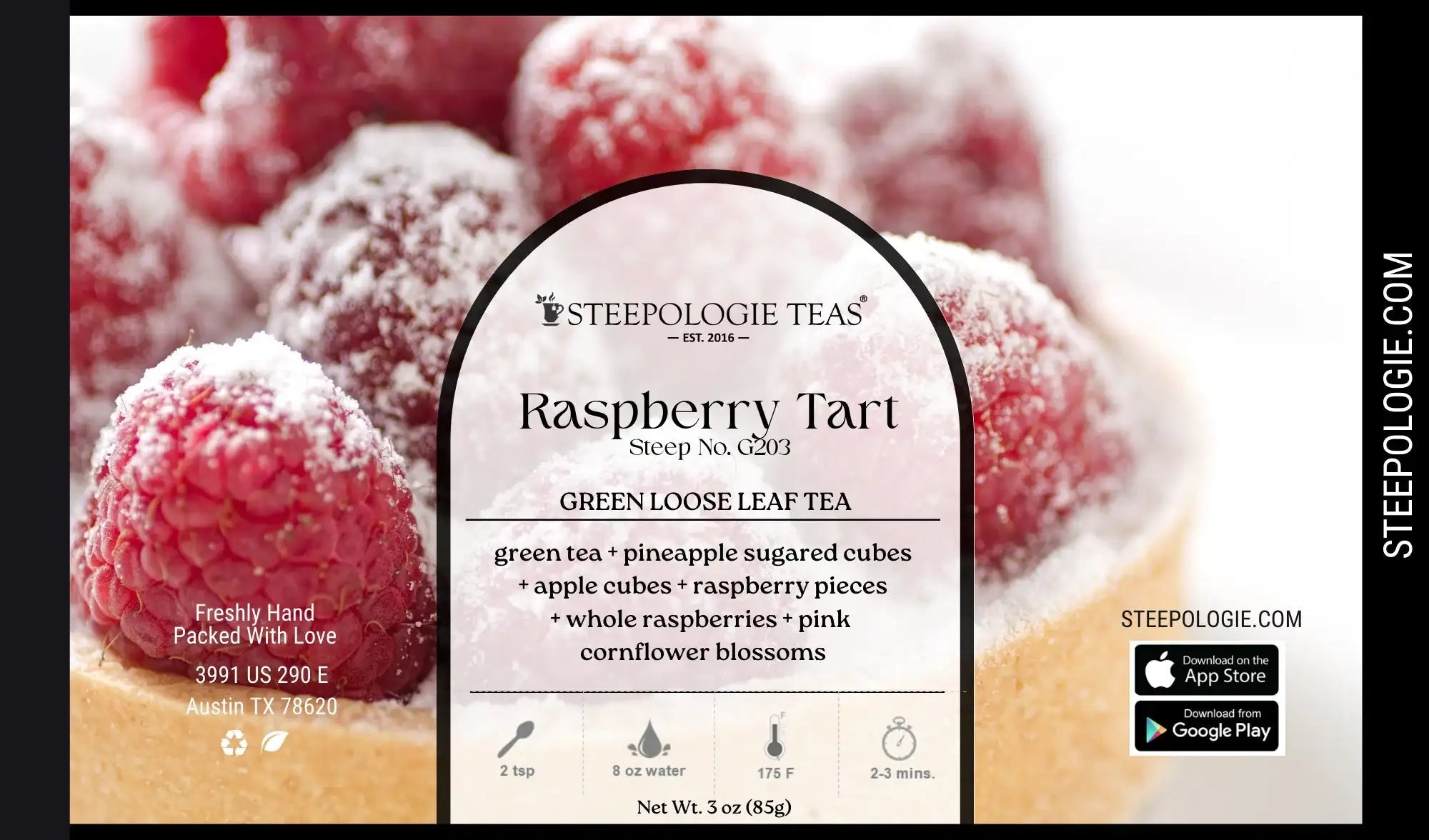 Raspberry Tart Tea (Steep No. G203) - Steepologie