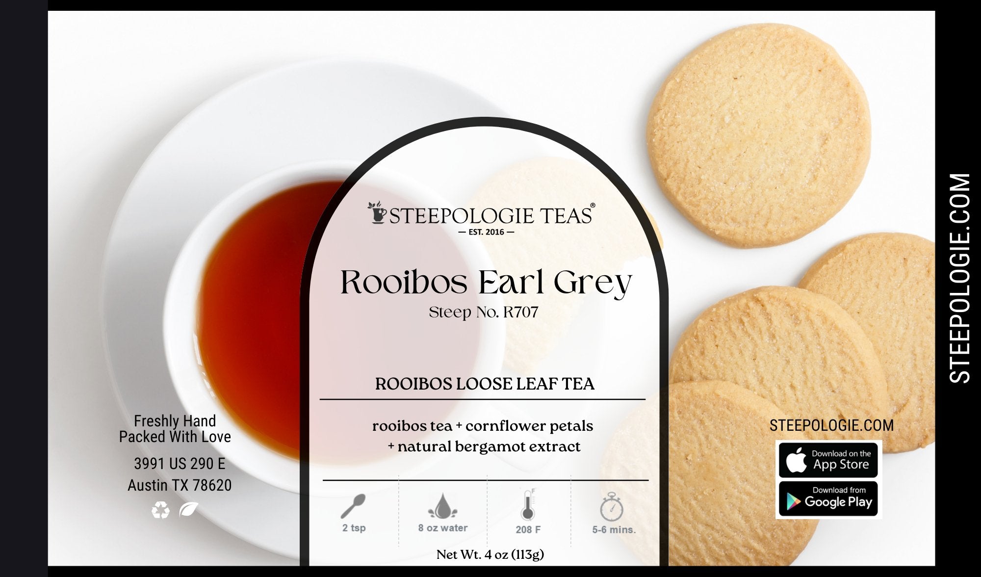 Rooibos Earl Grey Tea (Steep No. R707) - Steepologie