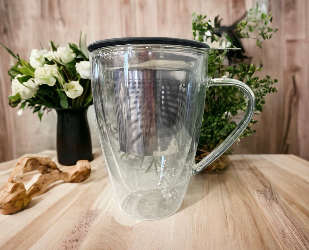 Steep In Mug Extra Fine Stainless Steel Universal Tea Infuser with Lid - Steepologie
