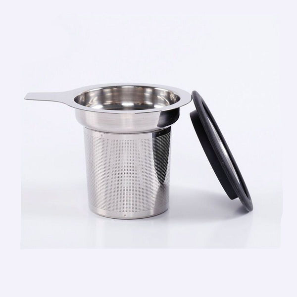 Steep In Mug Extra Fine Stainless Steel Universal Tea Infuser with Lid - Steepologie