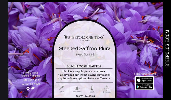 Steeped Saffron Plum Tea (Steep No. B185) - Steepologie