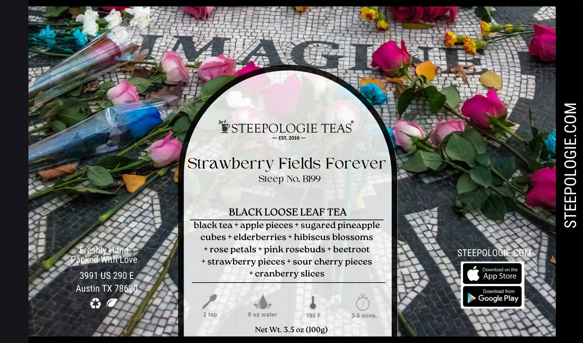 Strawberry Fields Forever Tea (Steep No. B199) - Steepologie