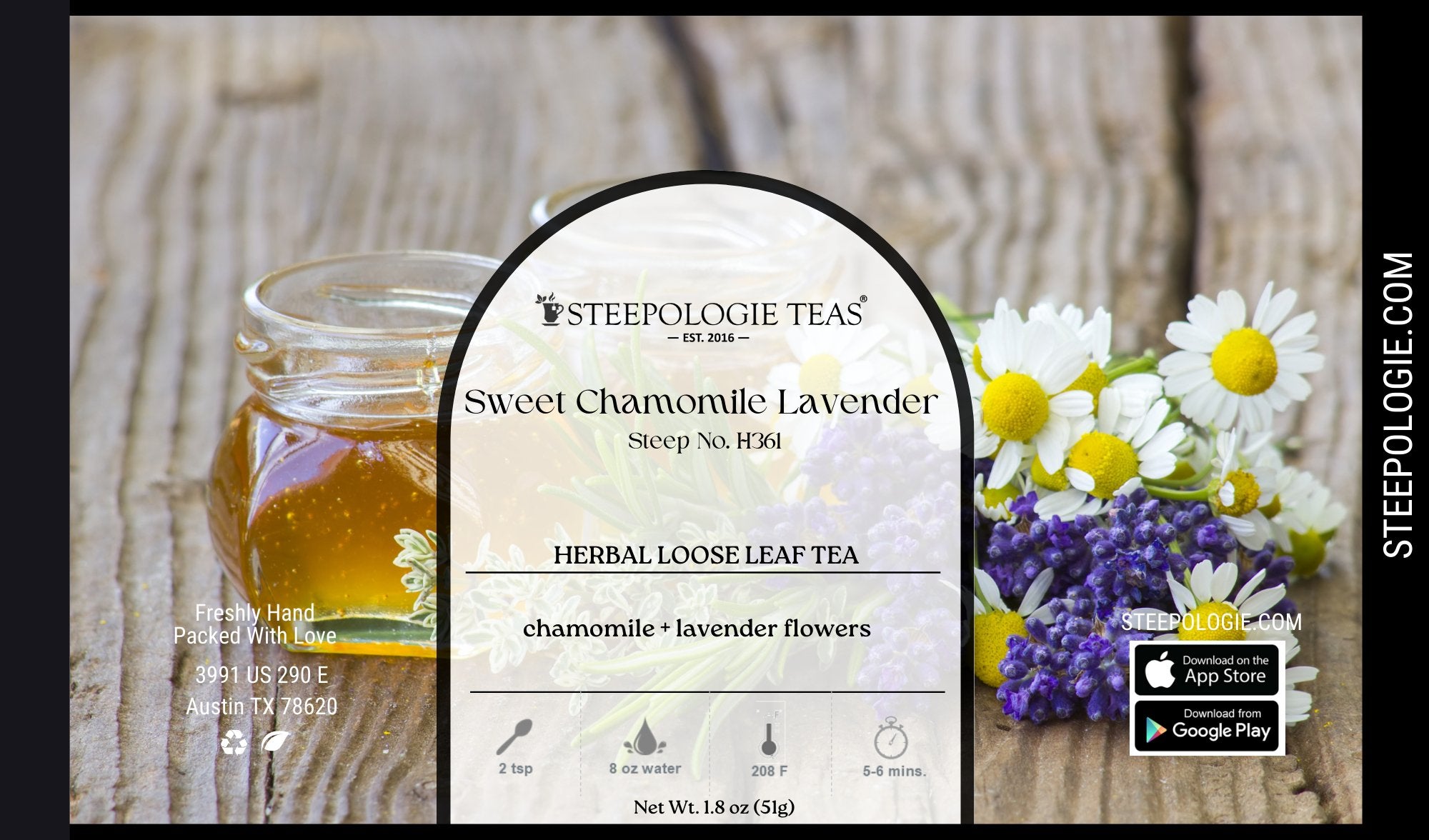 Sweet Chamomile Lavender Tea (Steep No. H361) - Steepologie