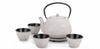 Vintage White Cast Iron Tea Pot 6-Piece Set - Steepologie