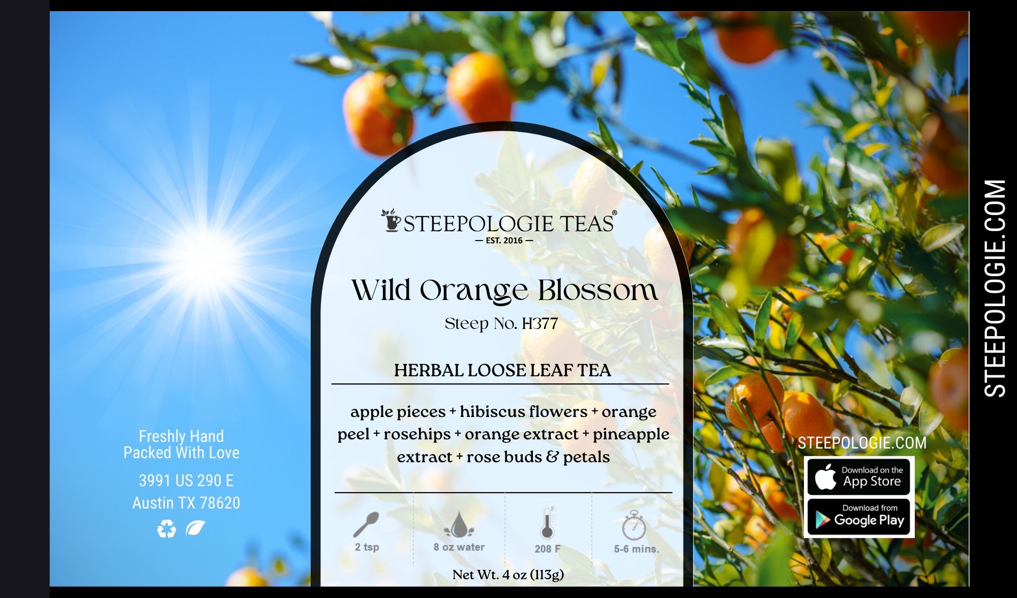Wild Orange Blossom Tea (Steep No. H377) - Steepologie