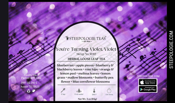 The Tea Spot Steepware Tea Tumbler, Tea Thermos, 22oz, Violet